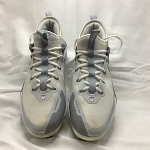 Nike Force Zoom Trout 8 Elite Mens Baseball Cleats White Grey CZ0701-100